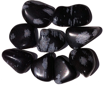 obsidienne flocon de neige